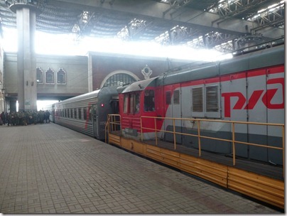 Notre train au départ de Moscou