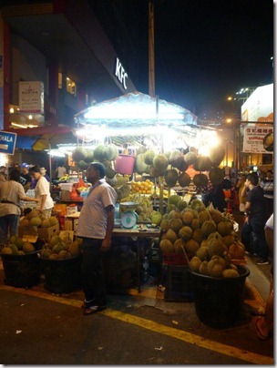 Vendeur de durians
